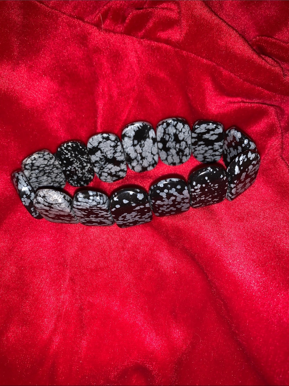 Stretch Bracelet - Black and Gray